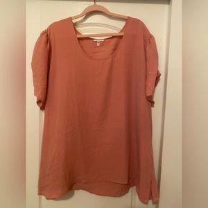 Ruched sleeve blouse